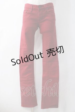 画像: HYSTERIC GLAMOUR / スキニーパンツ  赤 Y-25-05-10-187-PU-PA-SZ-ZY