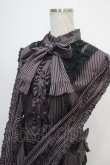 画像3: metamorphose / 共フリルスタンドカラーブラウス  ワイン Y-25-05-10-027-ME-BL-SZ-ZY (3)