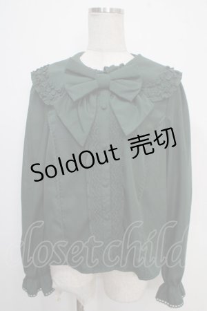画像: axes femme kawaii / フラット衿ブラウス M グリーン Y-25-05-10-031-AX-BL-SZ-ZY