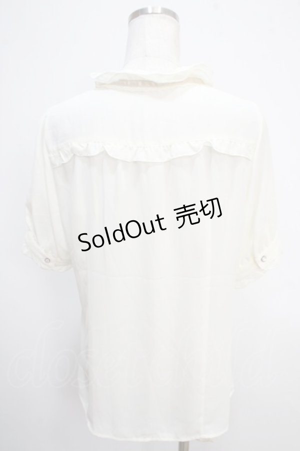 画像2: axes femme / カメオ付アンティークブラウス  キナリ Y-25-05-10-035-AX-BL-SZ-ZY (2)