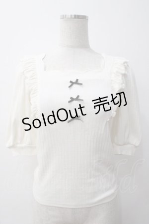 画像: Ank Rouge / リブトップス M アイボリー Y-25-05-14-060-CA-TO-SZ-ZY