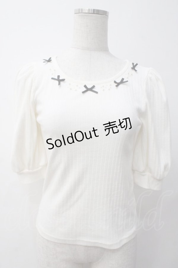 画像1: Ank Rouge / リブトップス M アイボリー Y-25-05-14-061-CA-TO-SZ-ZY (1)