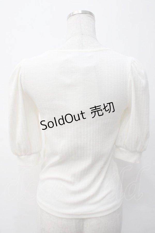 画像2: Ank Rouge / リブトップス M アイボリー Y-25-05-14-061-CA-TO-SZ-ZY (2)