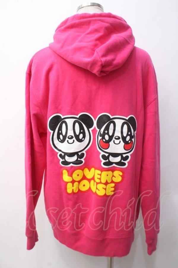 画像2: LOVER'S ROCK / パンダワッペンスウェット  ピンク Y-25-05-14-066-PU-TO-SZ-ZT199 (2)