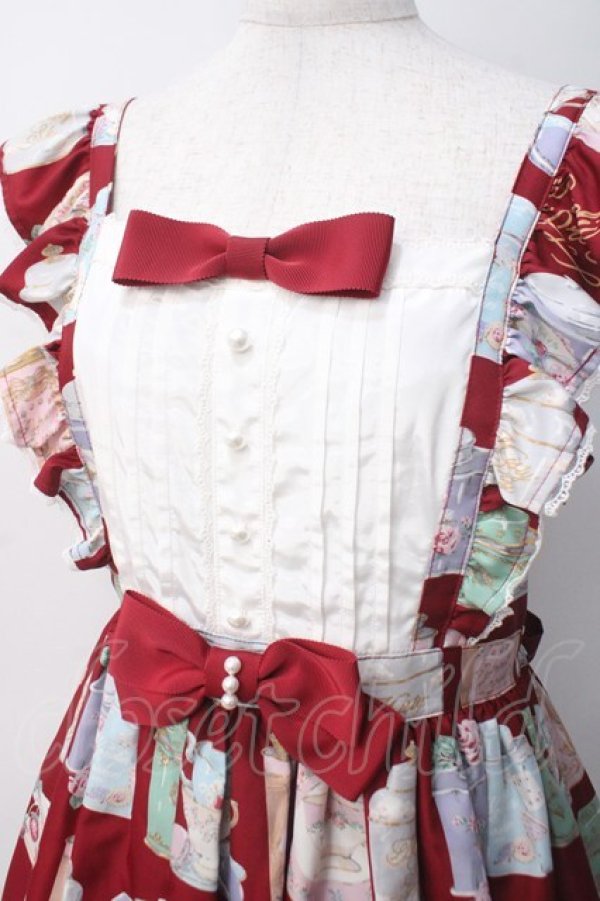 画像3: Angelic Pretty / Memorial Tea Museumジャンパースカート  赤 Y-25-05-14-074-AP-OP-SZ-ZY (3)