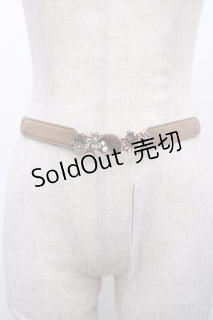 画像: axes femme / マリンモチーフ細ゴムベルト  チャ Y-25-05-14-009-AX-ZA-SZ-ZY