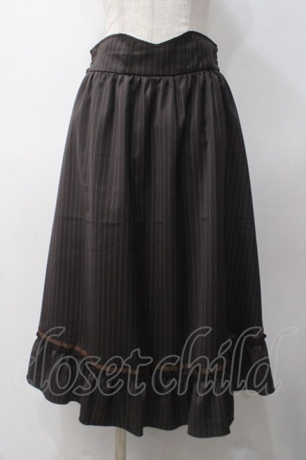 画像3: axes femme / ベスト&スカートドッキングセットアップ M 茶 Y-25-05-14-075-AX-JA-SZ-ZY (3)