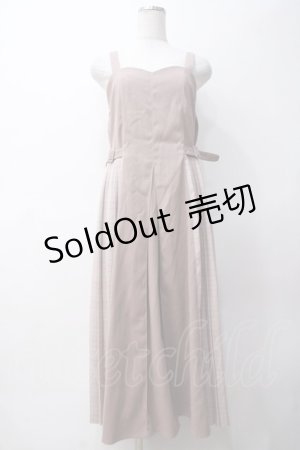 画像: axes femme POETIQUE / チェック切替ジャンパースカート M ピンク Y-25-05-14-076-AX-OP-SZ-ZY