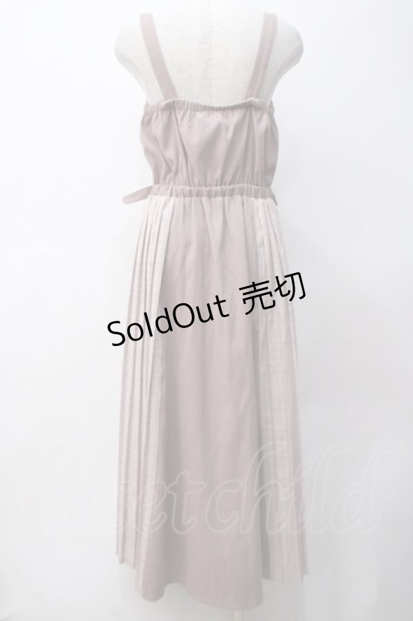 画像2: axes femme POETIQUE / チェック切替ジャンパースカート M ピンク Y-25-05-14-076-AX-OP-SZ-ZY (2)