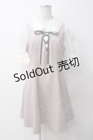 画像: Rojita / スピンドルリボンオーガンジー袖ワンピース F ピンク Y-25-05-14-094-LO-OP-SZ-ZY