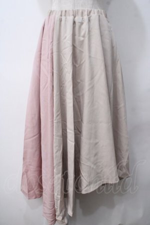 画像: axes femme / デザインイレヘムスカート M ベージュ Y-25-05-14-119-AX-SK-SZ-ZY