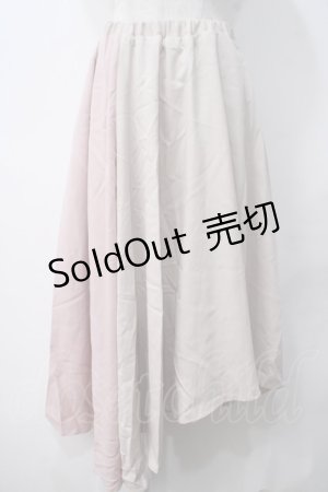 画像: 【SALE】axes femme / デザインイレヘムスカート M ベージュ Y-25-05-14-119-AX-SK-SZ-ZT413