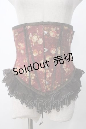 画像: PrivateSquare. / ローゼスショートコルセット  ワイン Y-25-05-14-134-LO-ZA-SZ-ZY
