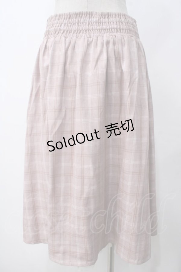 画像2: axes femme POETIQUE / レースアッププリーツ切替スカート M ピンク Y-25-05-14-141-AX-SK-SZ-ZY (2)