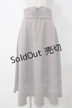 画像: F&A / フロントレースアップフレアースカート F D/PURPLE Y-25-05-14-159-LO-SK-SZ-ZY