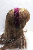 画像3: axes femme / ベロアリボンカチューシャ  ワイン Y-25-05-14-016-AX-AC-SZ-ZT208-F001 (3)