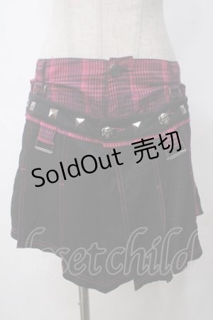 画像: ALGONQUINS / フラップ付きチェックパンツ  ピンク Y-25-05-14-183-AL-PA-SZ-ZY