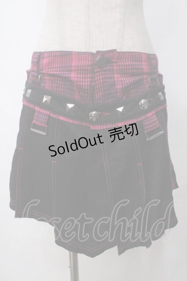 画像1: ALGONQUINS / フラップ付きチェックパンツ  ピンク Y-25-05-14-183-AL-PA-SZ-ZY (1)