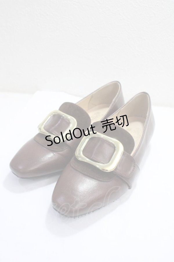 画像1: an another angelus / バッル使いローヒールシューズ S ブラウン Y-25-05-14-019-CA-SH-SZ-ZY (1)