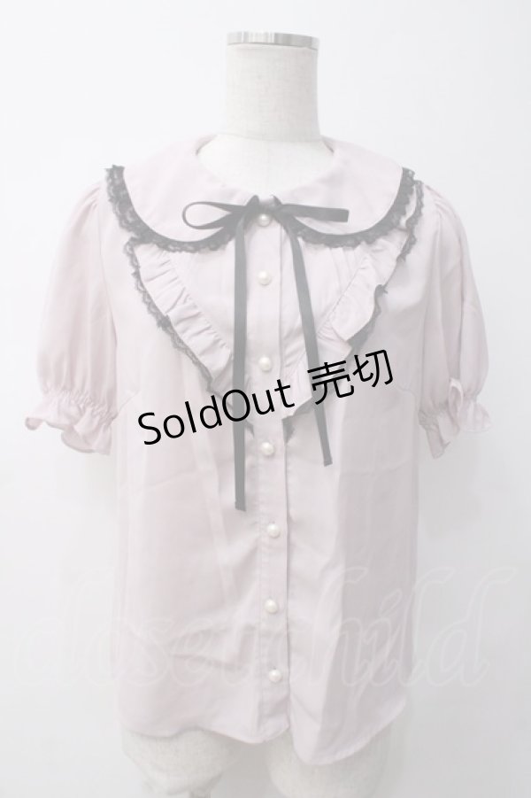 画像1: Ank Rouge / ヨークブラウス M ピンク Y-25-05-14-025-CA-BL-SZ-ZY (1)