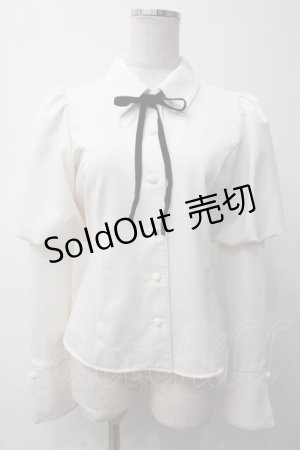 画像: EATME / マトンスリーブブラウス F 白 Y-25-05-14-026-LO-BL-SZ-ZY