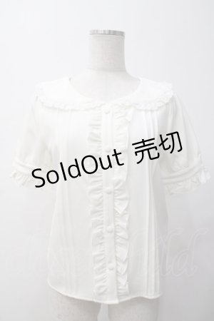 画像: evelyn / フリルブラウス  白 Y-25-05-14-032-LO-BL-SZ-ZY