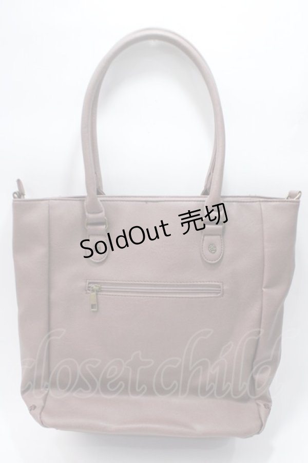 画像2: 【SALE】axes femme / 縦型ポケット付きA4トートバッグ  ピンク Y-25-05-16-054-AX-BG-SZ-ZT-K023 (2)