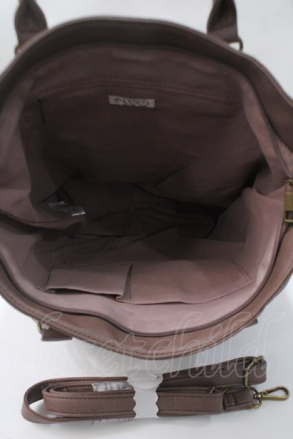 画像3: axes femme / 縦型ポケット付きA4トートバッグ  ピンク Y-25-05-16-054-AX-BG-SZ-ZY (3)