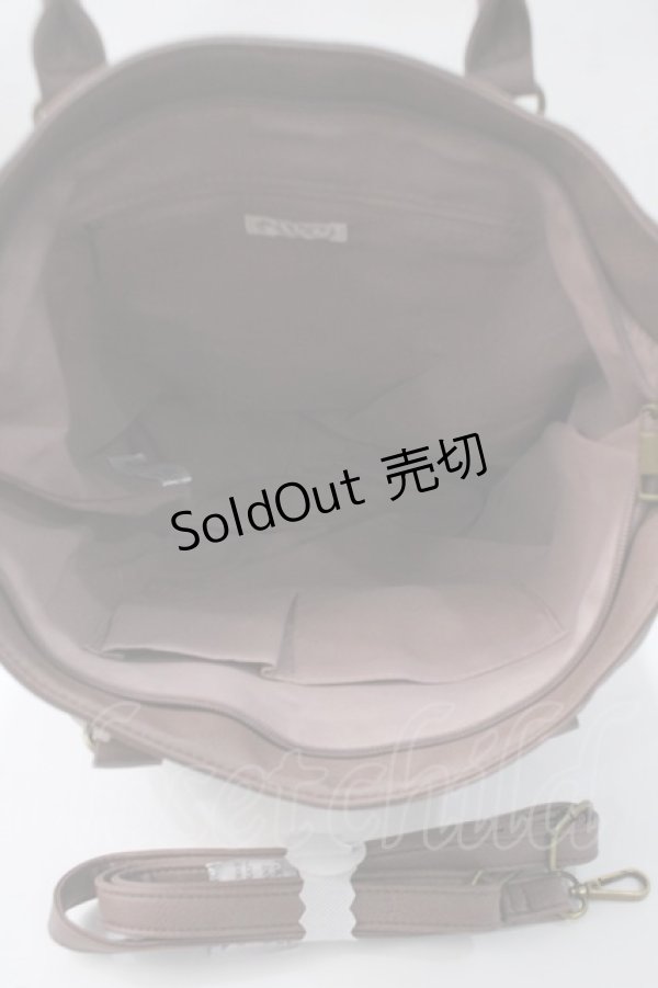 画像3: 【SALE】axes femme / 縦型ポケット付きA4トートバッグ  ピンク Y-25-05-16-054-AX-BG-SZ-ZT-K023 (3)