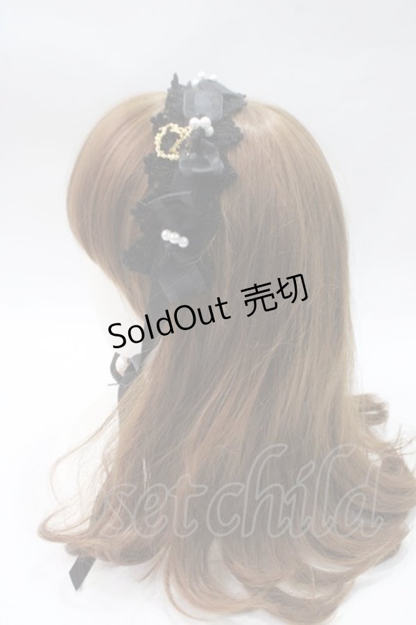 画像2: BABY,THE STARS SHINE BRIGHT / Fairy flowersヘッドドレス  黒×黒 Y-25-05-16-055-BA-AC-SZ-ZY (2)