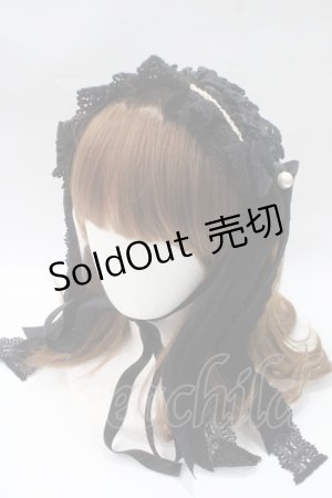 画像: BABY,THE STARS SHINE BRIGHT / Elegant Rococoヘッドドレス  黒 Y-25-05-16-056-BA-AC-SZ-ZY