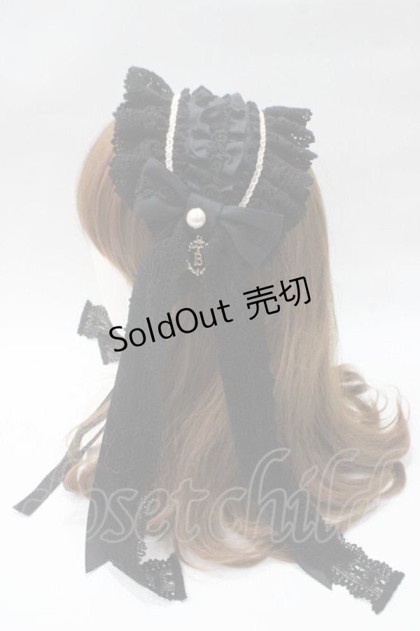 画像2: BABY,THE STARS SHINE BRIGHT / Elegant Rococoヘッドドレス  黒 Y-25-05-16-056-BA-AC-SZ-ZY (2)