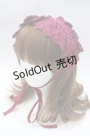 画像: ATELIER PIERROT / Gothic Lattices Headdress  ワイン Y-25-05-16-057-EL-AC-SZ-ZY