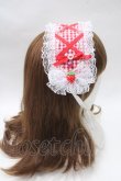 画像3: fancy doll / いちごギンガムチェックヘッドドレス  アカ Y-25-05-16-059-PU-AC-SZ-ZY (3)