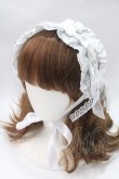 画像1: fancy doll / フリルチャームヘッドドレス  白 Y-25-05-16-061-PU-AC-SZ-ZY (1)