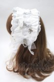 画像2: fancy doll / フリルチャームヘッドドレス  白 Y-25-05-16-061-PU-AC-SZ-ZY (2)