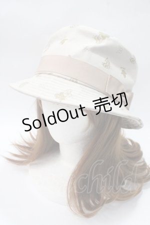 画像: 【SALE】axes femme / ポークパイハット  生成り Y-25-05-16-067-AX-AC-SZ-ZT-K011