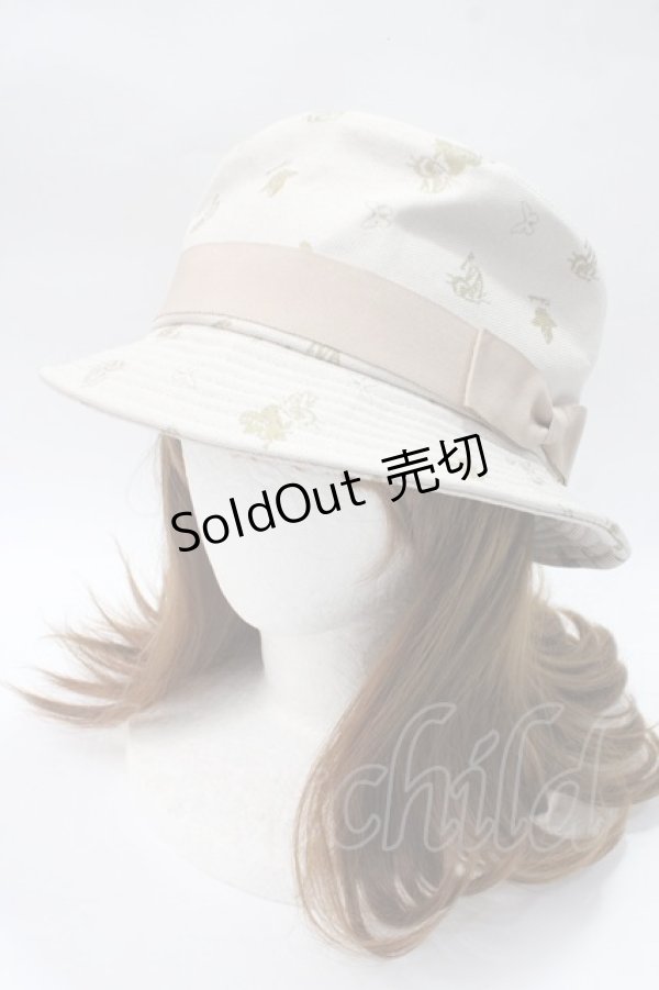 画像1: 【SALE】axes femme / ポークパイハット  生成り Y-25-05-16-067-AX-AC-SZ-ZT-K011 (1)