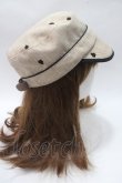 画像4: axes femme / 刺繍キャスケット  ベージュ Y-25-05-16-072-AX-AC-AS-ZY (4)
