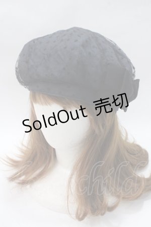 画像: axes femme / ベレー帽  紺 Y-25-05-16-073-AX-AC-AS-ZY