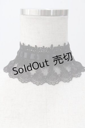画像: ATELIER PIERROT / 梯子レースチョーカー  黒 Y-25-05-16-078-EL-AC-SZ-ZY