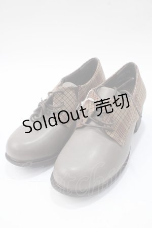 画像: Pally byあしながおじさん / レースアップマニッシュシューズ 23 ブラウン Y-25-05-16-084-LO-SH-SZ-ZT-K022