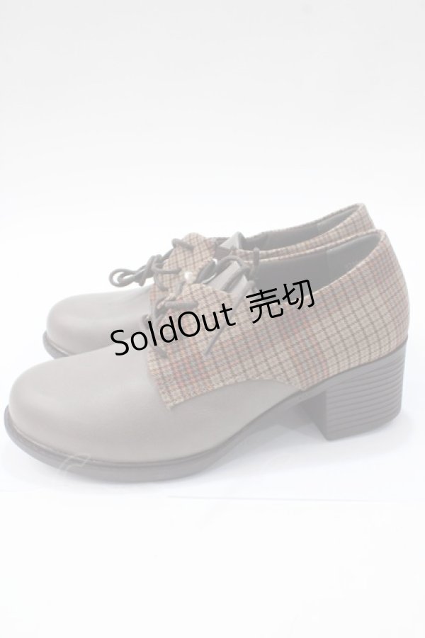 画像2: Pally byあしながおじさん / レースアップマニッシュシューズ 23 ブラウン Y-25-05-16-084-LO-SH-SZ-ZT-K022 (2)