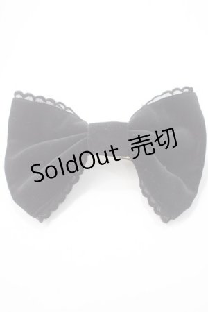 画像: Angelic Pretty / Party Doll リボンバレッタ  黒 Y-25-05-16-035-AP-AC-SZ-ZY