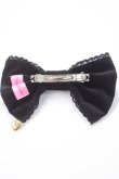 画像2: Angelic Pretty / Party Doll リボンバレッタ  黒 Y-25-05-16-035-AP-AC-SZ-ZY (2)