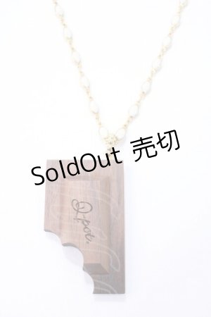 画像: Q-pot. / ウッドチョコブレイクネックレス  チョコ Y-25-05-16-037-QP-AC-SZ-ZY