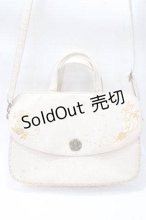 画像: axes femme / バラ刺繍型押し3WAYバッグ  生成り Y-25-05-16-050-AX-BG-SZ-ZT-K023