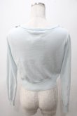 画像2: MILK / ランジェリーカーデ  サックス×ブラック Y-25-05-19-045-ML-TO-SZ-ZY (2)