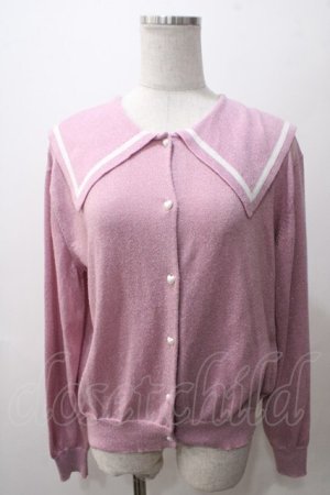 画像: Candy Stripper / MY DEAR SAILOR CARDIGANAN 2 ピンク Y-25-05-19-046-PU-TO-SZ-ZY