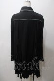 画像2: ALGONQUINS / 襟刺繍ヘイレムシャツワンピース F 黒 Y-25-05-19-055-AL-OP-SZ-ZY (2)